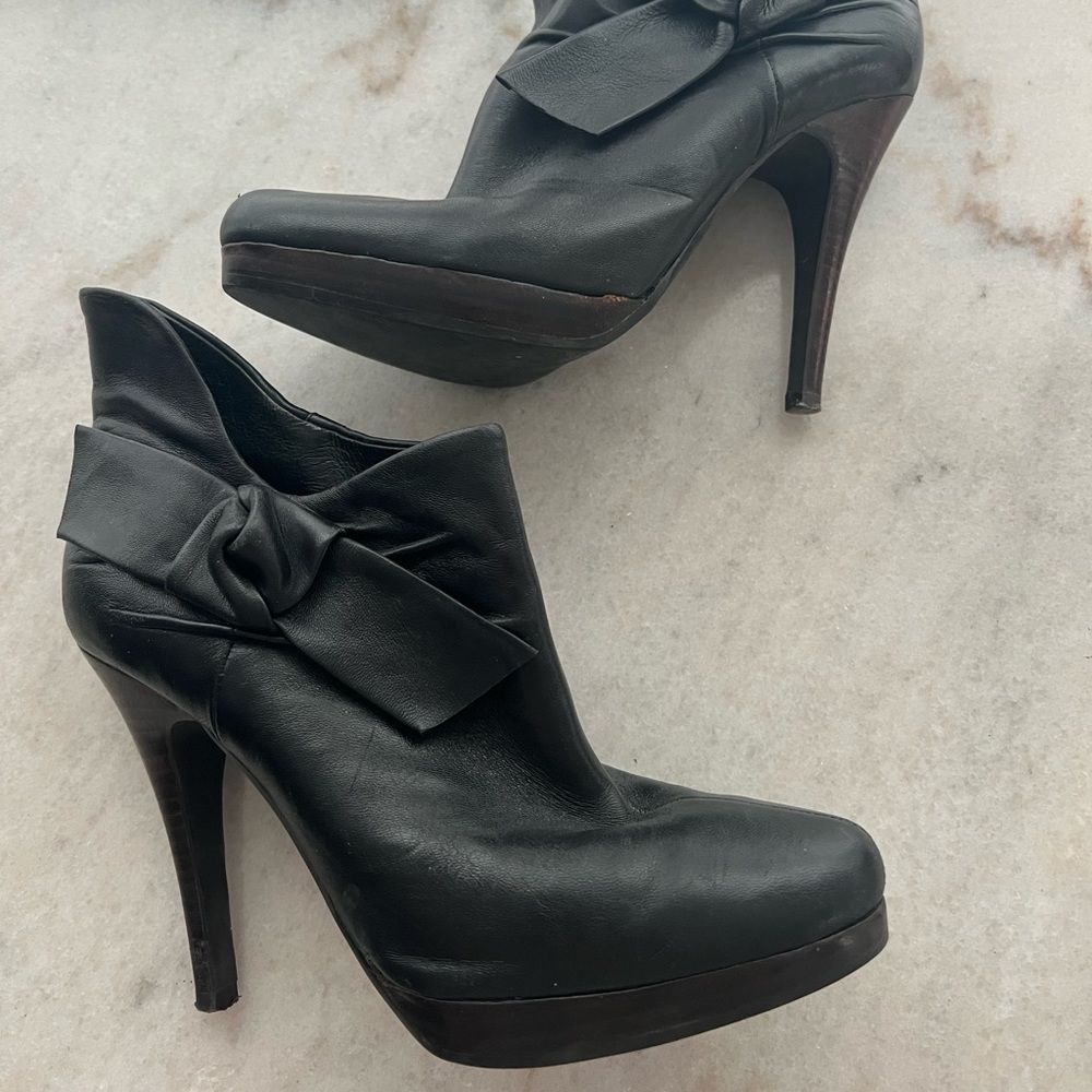 Aldo Black Heel Booties